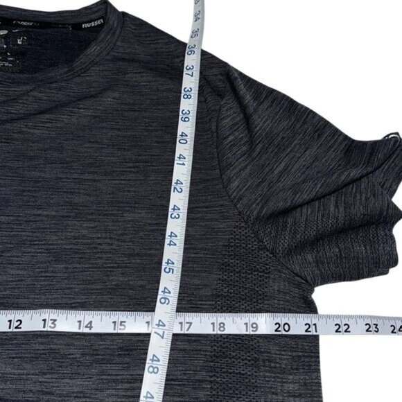 Russell Mens Dri-Power Performance T-Shirt Size L Gray Heather Short-Sleeve Ligh - Picture 10 of 10
